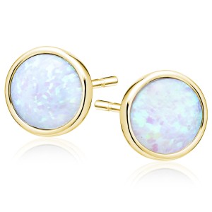 Cercei argint placati cu aur galben cu piatra bleu White multicolors DiAmanti Z2021EG_OP16-DIA (Argint 925‰ 1,5 g.)
